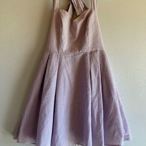 Lauren James Open Back Seersucker Dress